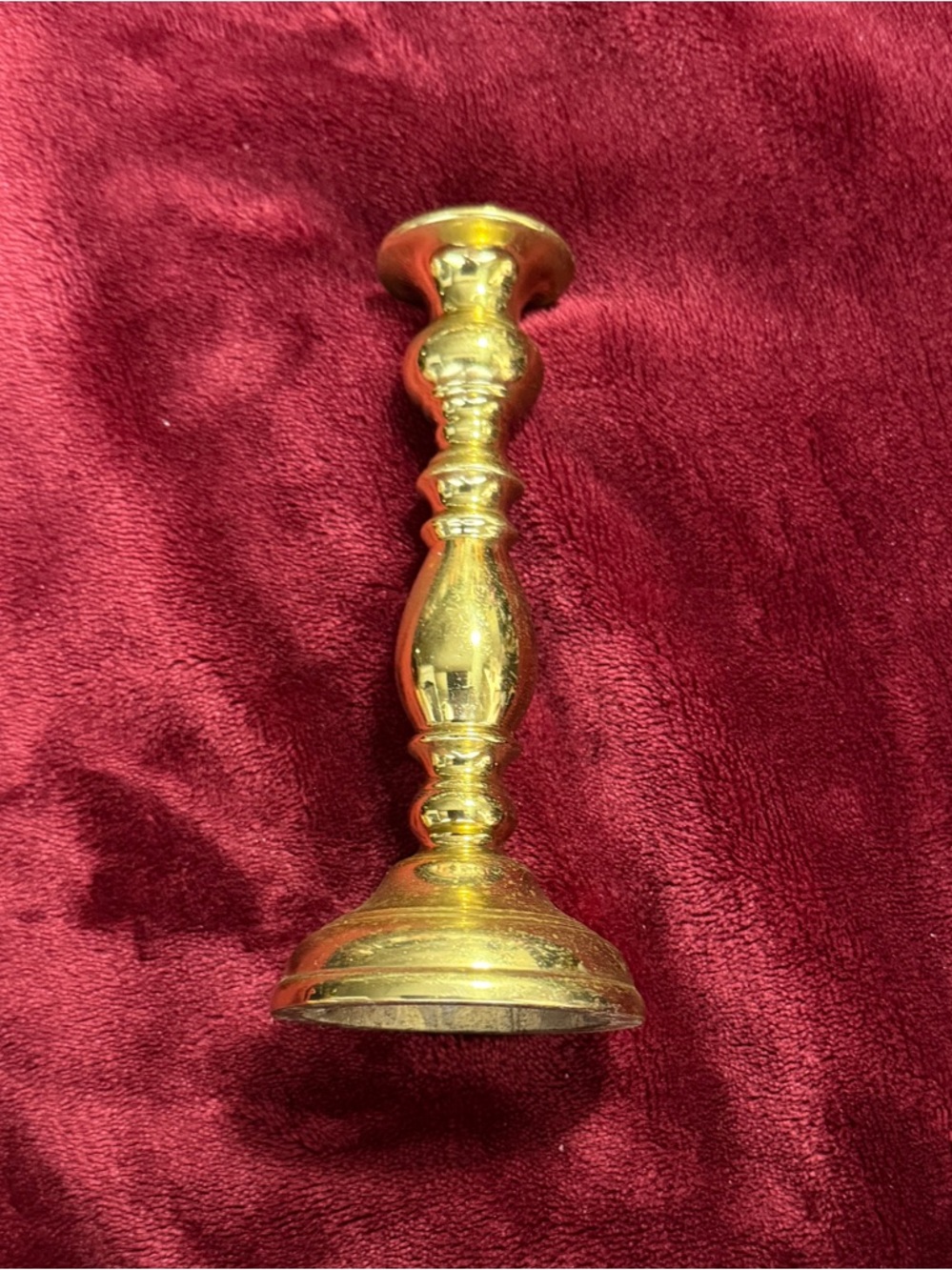 Vintage Virginia Metal-Crafters 5 1/2" Tulip Brass Candle Holder # 3014